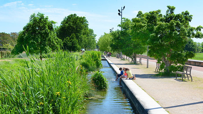 Une image montrant une vue d’une partie du parc.